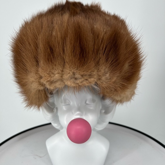 NO BRAND Accessories - Luxurious Brown Fur Hat